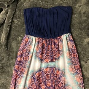Pink/blue tube dress